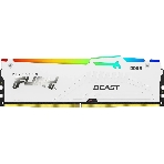 Оперативная память Kingston Fury Beast, DDR5, 16Gb (1x16 GB), 6000 MHz, CL30, радиатор, RGB, белый, фото3