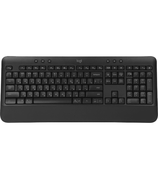 Комплект клавиатура+мышь Logitech Signature MK650 беспроводной, USB + Bluetooth, 4000 DPI, серый/чёрный