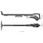 Пылесос вертикальный DEERMA Combo DX700S серый/черный, питание от сети, 210 Вт, уборка сухая, пылесборник 0.8 л, фото11