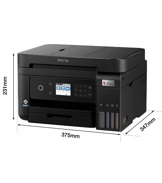 МФУ струйное Epson EcoTank L6270, A4, цветной, печ. до 33/15.5 стр/мин. (ч/б/цв.), 1200 x 4800 dpi (печ.), 1200x2400dpi (скан.), USB, RJ-45, Wi-Fi