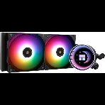 Водяное охлаждение для процессора Thermalright Frozen Notte 240 черный ARGB V2 (240мм, Black, ARGB/ Fans: 2x120мм, 72.37CFM, 27.7dBA, 2000RPM/ Pump height 54мм, 28dBA, 5300RPM, Rad thickness 27мм/ S: 1200, 1700, 1851, 2011, 2066, 115X, AM2, AM2+, AM3, AM3+, AM4, AM5, FM1, FM2, FM2+), фото 1
