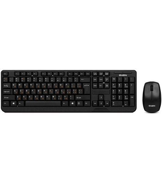 Комплект клавиатура + мышь SVEN Comfort 3300 Wireless Беспроводной SV-03103300WB