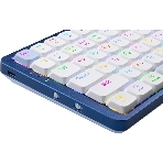 Клавиатура Redragon Eva Pro гибридная, USB Type-A, Bluetooth, радиоканал, белый/синий, фото5