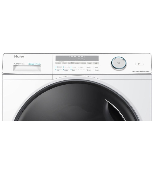 Стиральная машина Haier HWD80-BP14959B белый, загрузка фронтальная 8 кг, 5 кг - сушка, 1400 об/мин, класс: A