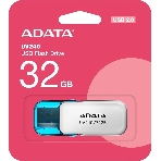 Флешка USB ADATA UV240 (AUV240-32G-RWH), 32Gb, USB 2.0, R/W 15/5, белый/синий, фото2