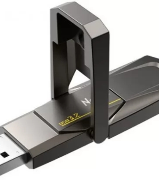 Флешка USB Netac US5 (NT03US5C-256G-32TA), 256Gb, USB 3.2/TypeC, R/W/ 550/500, черный