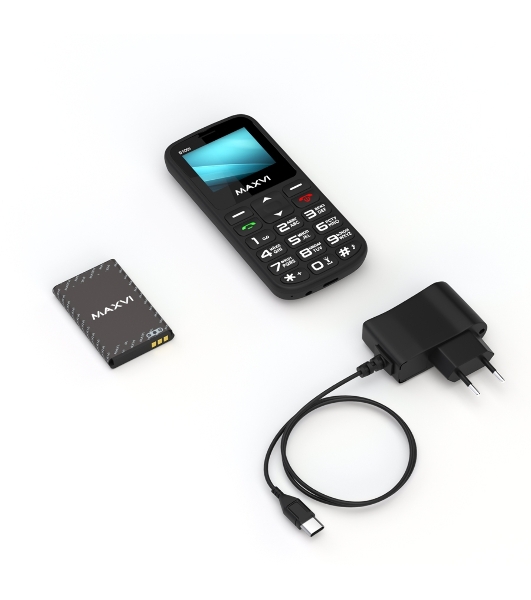 Мобильный телефон Maxvi B100i черный