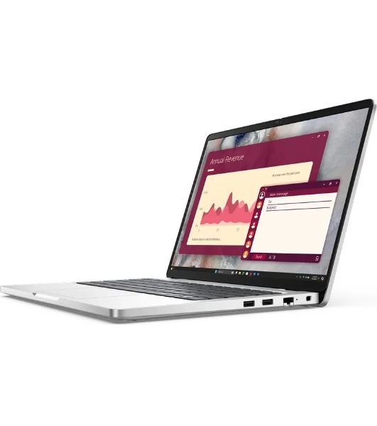 Ноутбук DELL 14 Pro Core Ultra 5 235U vPro 14,0' FHD+ (1920 x 1200) IPS,AG,300 nit, 16GB DDR5 (1x16GB) 512GB SSD Intel Arc graphics,3cell,Backlit,FPR,2y,1,37kg, Linux, KB Eng