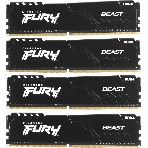 Оперативная память Kingston Fury Beast, DDR4, 64GB (4x16GB), 3600MHz, CL18, DIMM, радиатор, черный, фото8