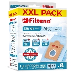 Комплект пылесборников Filtero SIE 01 XXL PACK Экстра, пятислойные, 8 шт., для пылесосов Bosch, SIEMENS, CONTI, KARCHER, SHIVAKI, Ufesa, фото 1