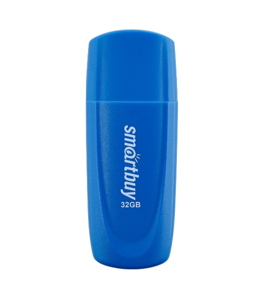 Флешка USB Smartbuy Scout Blue (SB032Gb2SCB), 32Gb, USB 2.0, R/W 13/8, синий