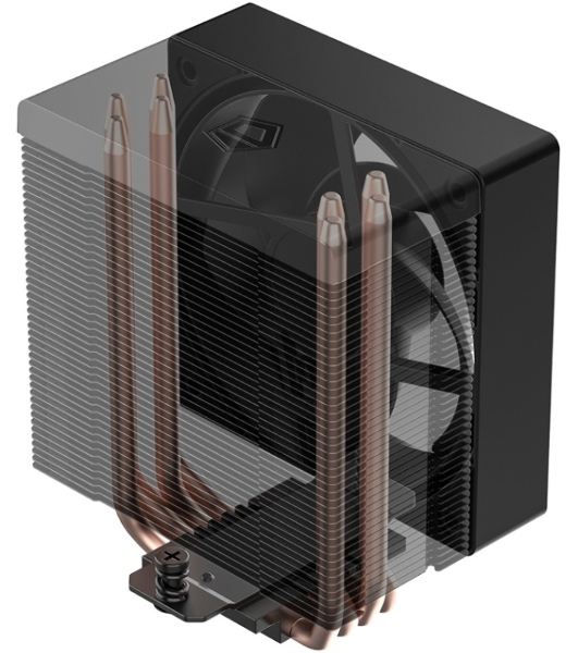 Кулер Cooler ID-Cooling SE-904-XT BLACK LGA1851/1700/1200/115X/AM5/AM4 (TDP 180W, PWM, 4 тепл.трубки прямого контакта, FAN 100мм) RET