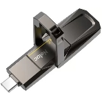 Флешка USB Netac US5 (NT03US5C-256G-32TA), 256Gb, USB 3.2/TypeC, R/W/ 550/500, черный, фото4