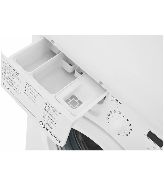 Стиральная машина Indesit IWSD 51051 CIS белый, загрузка фронтальная 5 кг, 1000 об/мин., класс: А