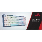 Клавиатура Redragon Eva Pro гибридная, USB Type-A, Bluetooth, радиоканал, белый/синий, фото7