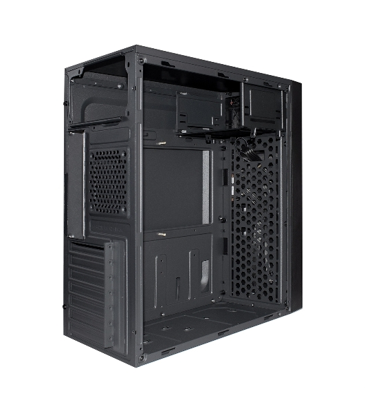 Компьютерный корпус Miditower ExeGate AA-440-AA350 (ATX, AA350 8 см, 2*USB, аудио)