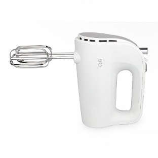 Миксер BQ MX423 White-Steel, Мощность 500 Вт, 5 скоростей, Режим Турбо