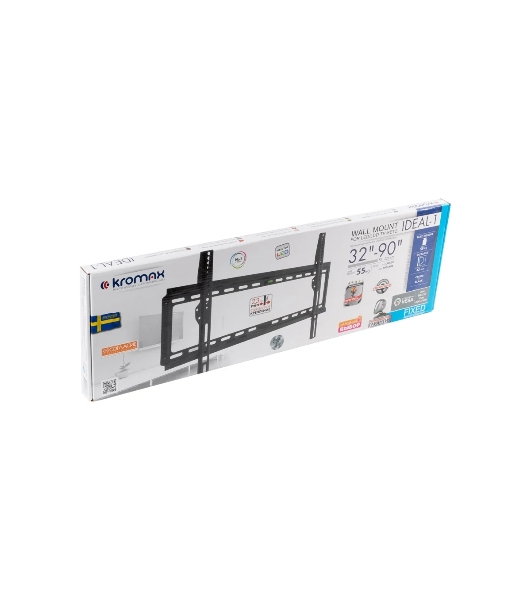 Кронштейн для телевизора Kromax IDEAL-1 черный 32'-90' макс.55кг настенный фиксированный