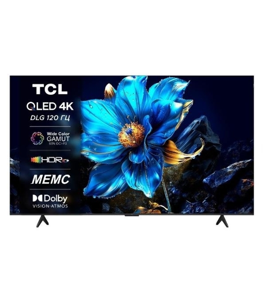 Телевизор TCL 43' 43P7K черный QLED 4K UHD 60Hz Google TV