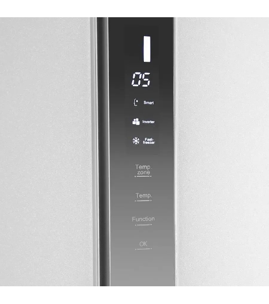 Холодильник Maunfeld MFF177NFW Slim Inverter белый двухкамерный 352/198л морозилка слева, No Frost, Side by Side