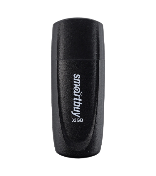 Флешка USB Smartbuy Scout Black (SB032Gb2SCK), 32Gb, USB 2.0, R/W 13/8, черный