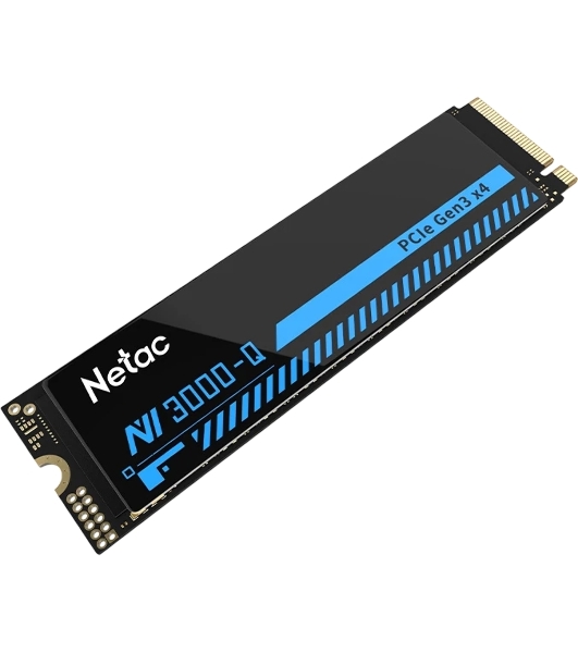 Накопитель SSD M.2 Netac 1.0Tb NV3000 Series Retail (PCI-E 3.0 x4, up to 3100/2100MBs, 3D NAND, 600TBW, NVMe 1.4, 22х80мм, heatsink)