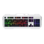 Клавиатура Gembird KB-G710M-S проводная, USB Type-A, чёрный/серебристый, фото 1