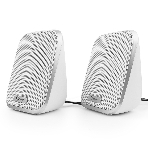 Акустическая система 2.0 Gembird SPK-100-W, белый, 6 Вт, регулятор громкости, USB-питание, фото 1
