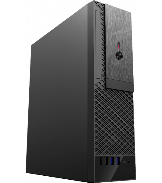 Компьютерный корпус с блоком питания 300Вт. Foxline FL-1001 mATX case, black, w/PSU TFX 300W, w/2xUSB2.0+2xUSB3.0, w/1xcombo audio, w/pwr cord, w/8cm FAN