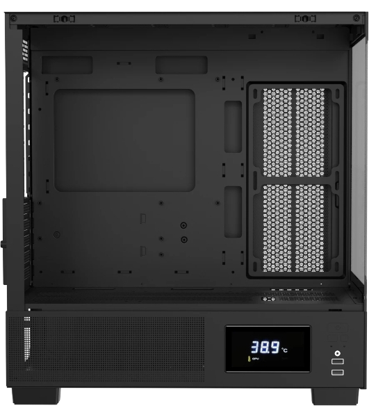 Компьютерный корпус AeroCool/Formula V Line Crystal E1M Black, MATX, USB3.0*2, Switch Display Panel