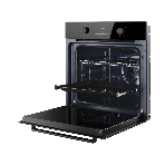 Духовой шкаф Kuppersberg HO 606 Black, High-Tech, 78 л, поворотное управление, дисплей, таймер, 6 режимов, макс. температура 310 градусов, телескопические направляющие (на 1 уровень), цвет черный, цвет фурнитуры черный, фото3