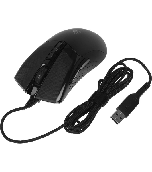 Мышь проводная A4Tech Bloody W90 Max черный, 10000 dpi, USB, кнопки - 10
