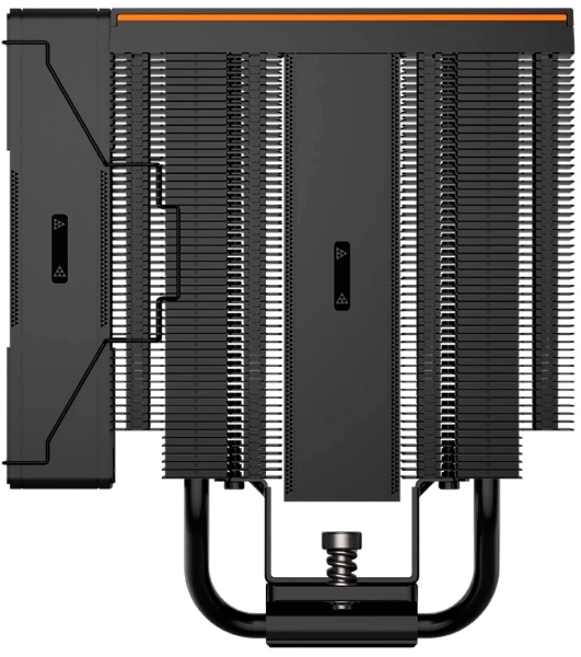 Кулер для процессора PCCooler RZ620Pro TC BK (265W, 4-pin PWM, 160mm, Al/Cu, 6x6mm, 2x120mm, 80CFM, 36.2dBA, 2400RPM, S: 1851/1700/1200/115X, AM5/AM4, black)