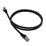 Патч-корд LANMASTER LAN-PC45/S6-2.0-BK FTP вилка RJ-45-вилка RJ-45 Cat.6 2м черный LSZH (уп.:1шт), фото 1