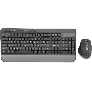 Комплект клавиатура+мышь Oklick S290W беспроводной, USB, 1600 DPI, чёрный