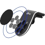Держатель Ritmix RCH-009 V Magnet магнитный черный (80000771), фото4