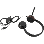 Гарнитура Jabra Evolve 20 MS Stereo USB чёрный, проводная, фото2