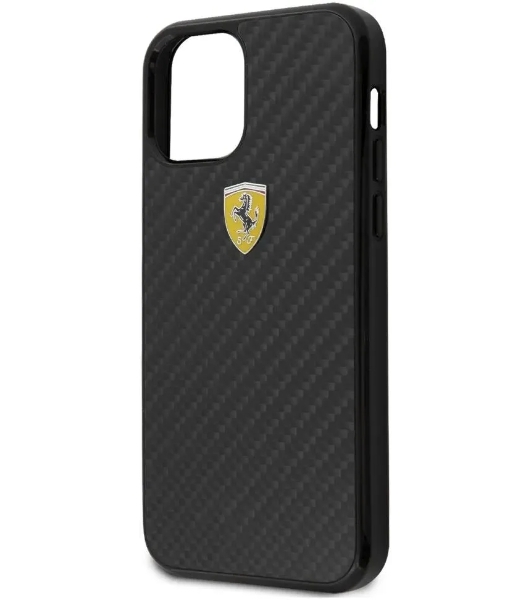 Чехол (клип-кейс) для Apple iPhone 12 mini Ferrari черный (FERCAHCP12SBK)
