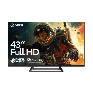 Телевизор Sber 43' SDX-43F3114 черный LED FHD 60Hz Smart TV Салют ТВ 1.5GB/8GB