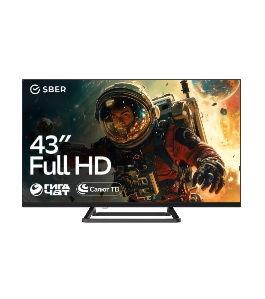 Телевизор Sber 43' SDX-43F3114 черный LED FHD 60Hz Smart TV Салют ТВ 1.5GB/8GB