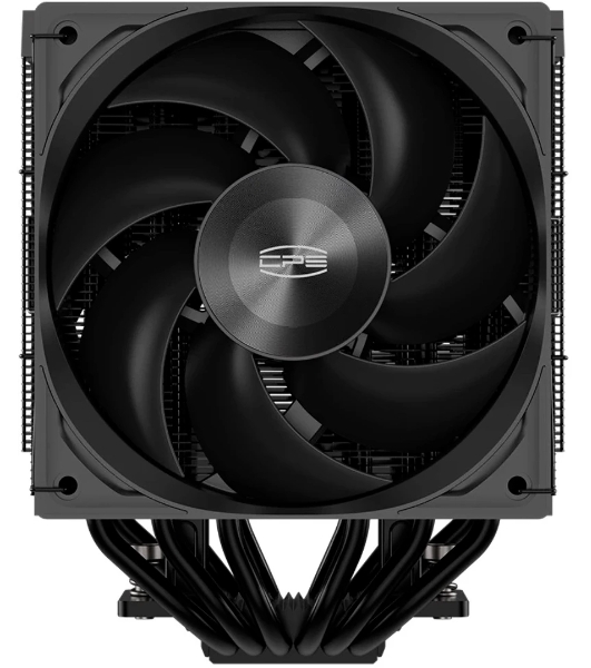 Кулер для процессора PCCooler RZ620Pro TC BK (265W, 4-pin PWM, 160mm, Al/Cu, 6x6mm, 2x120mm, 80CFM, 36.2dBA, 2400RPM, S: 1851/1700/1200/115X, AM5/AM4, black)