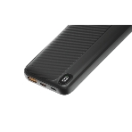 Портативный аккумулятор OLMIO L-10, 10000mAh, 22.5W, QC3.0, PD, LCD, + кабели Lightning\Type-C, черный, фото4