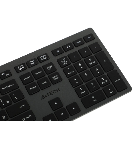 Клавиатура проводная A4Tech Fstyler FX50, USB, серый