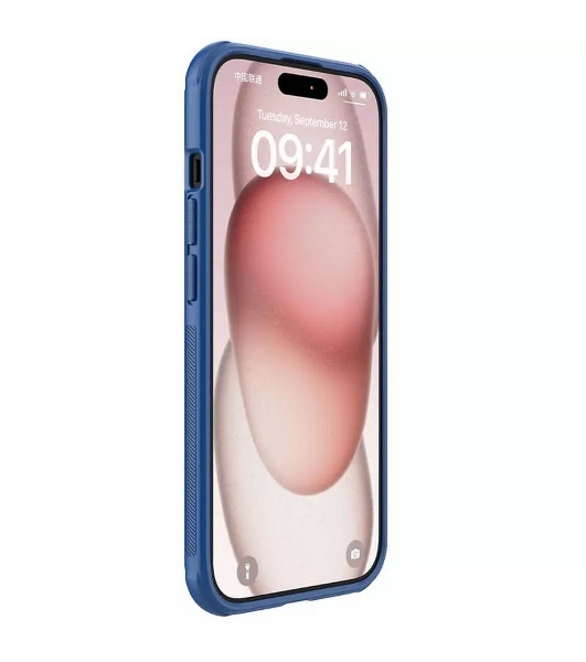 Чехол Super Frosted Shield Pro, синий, (AP IP15 Plus)