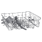 Посудомоечная машина Maunfeld MWF60120W, белый, 59.5 см, 12 компл., сушка конденсационная, 49 дБ, класс A++, фото12