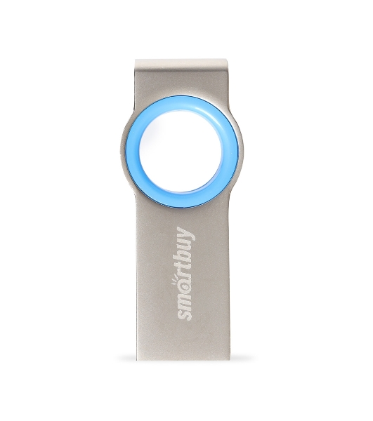 Флешка USB SmartBuy MC2 Metal Blue (SB032GbMC2), 32Gb, USB 2.0, R/W 25/15, синий/серебристый