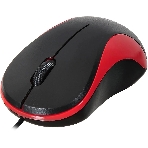 Мышь проводная Oklick 115S черный/красный, 1200 dpi, USB, кнопки - 3, фото2