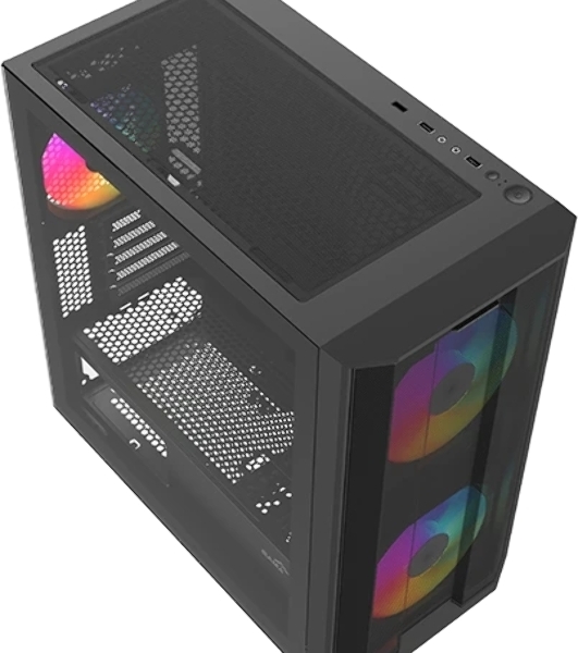 Корпус SAMA S30, Mini-Tower, чёрный, 2 x 140 мм, 1 x 120 мм