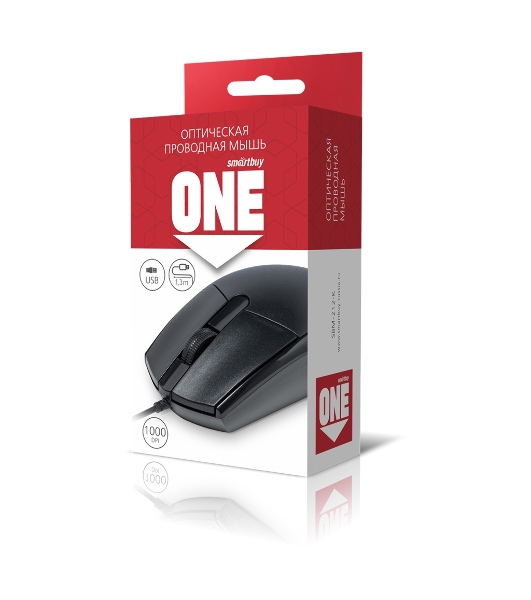 Мышь проводная Smartbuy (SBM-212-K) ONE 212-K черный