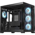 Компьютерный корпус без блока питания PCCooler C3T700 BK, Midi-Tower, TG, no fans, 1xUSB-A 3.0 + 1xUSB-A 2.0 + 1xUSB-C, ATX, mATX, mITX черный, фото 1